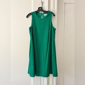 Calvin Klein green dress, sleeveless, size 12. Excellent condition!
